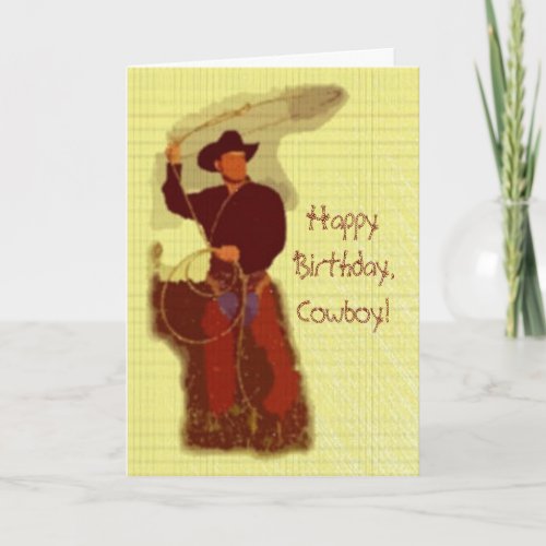 Happy BirthdayCowboy Card