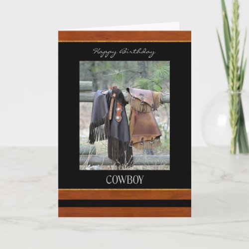 Happy Birthday Cowboy Card