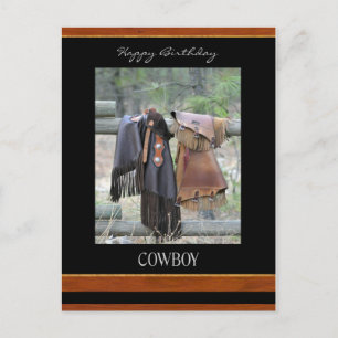 Happy Birthday Cowboy Postcard