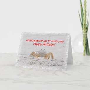 Happy Birthday Crab Card