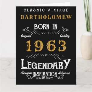 Happy Birthday Create Your Own Any Year Name Retro Card