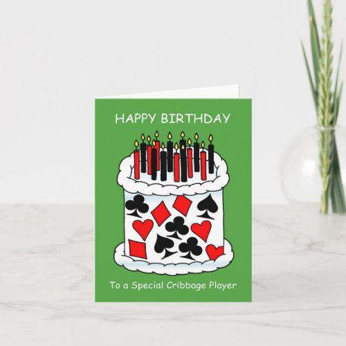 Happy Birthday Cribbage Player Card