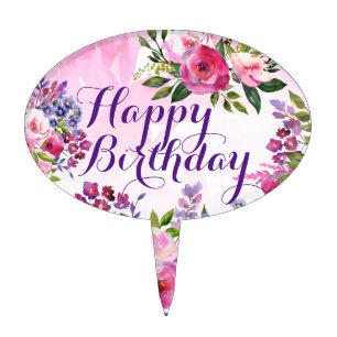 Happy Birthday Crown Cake Topper