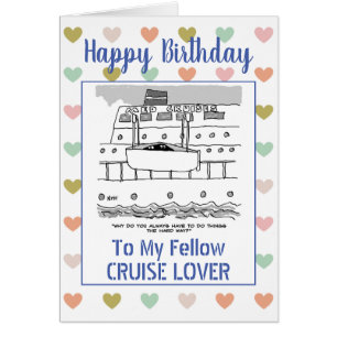 Happy Birthday Cruise Lover Cards