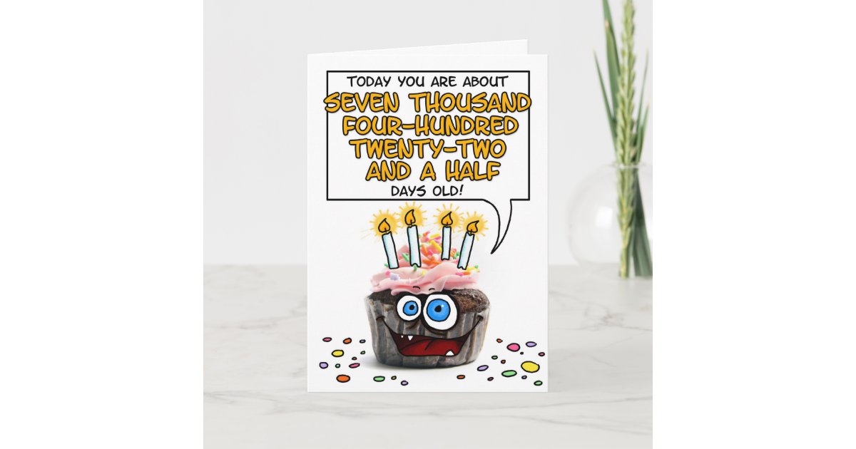 Happy Birthday Cupcake - 20 years old Card | Zazzle.com