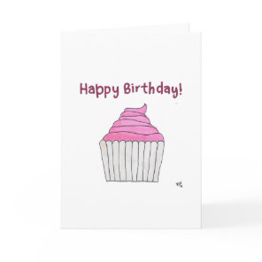 Happy Birthday Cupcake 2 Card