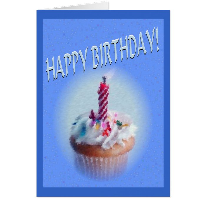 Happy Birthday Cupcake Card