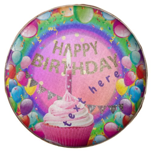 Happy Birthday Cupcake  Chocolate Covered Oreo