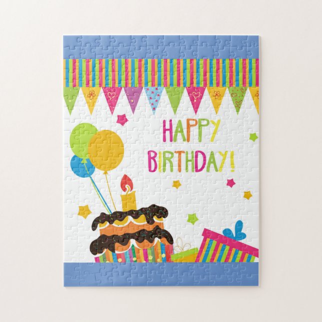 Happy Birthday cupcake Jigsaw Puzzle (Vertical)