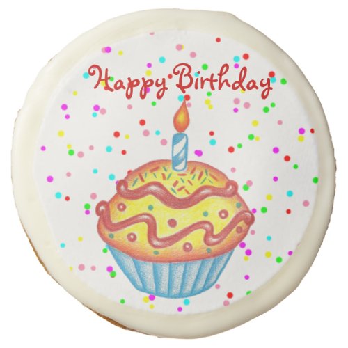 Happy Birthday Cupcake Party Cookies Gift