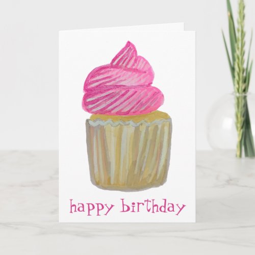 HAPPY BIRTHDAY CUPCAKE Sweet Treat Card