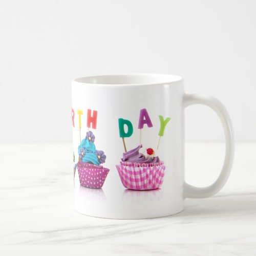 Happy Birthday Cupcakes _ Coffee Mug