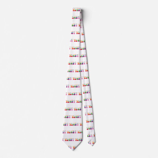 Happy Birthday Cupcakes - Neck Tie (Front)