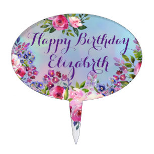 Happy Birthday Custom Cake Topper
