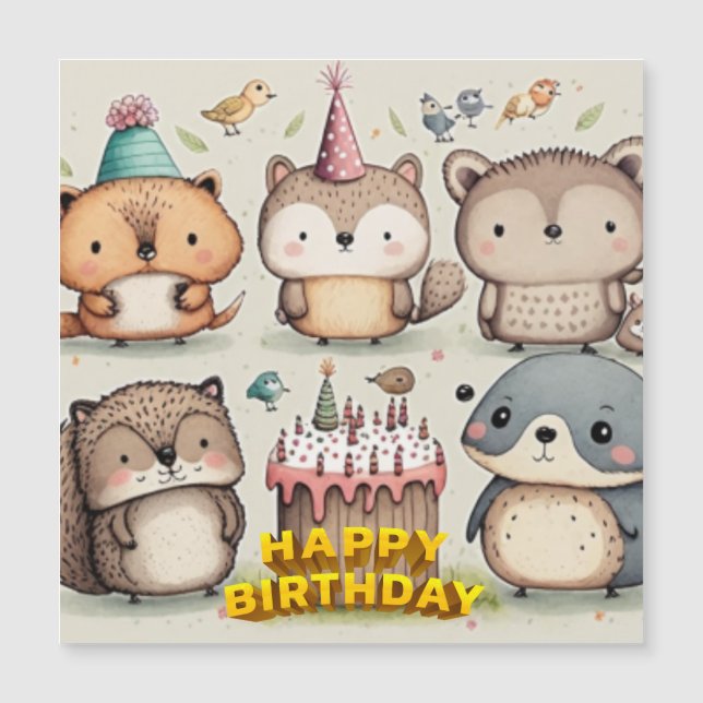 Happy Birthday custom card (Front)