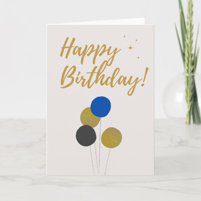 Happy Birthday Custom Card (Front)