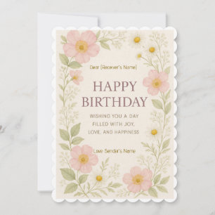 Happy Birthday Custom Digital Card