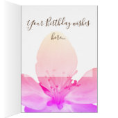 Happy Birthday Custom Floral Greeting Card (Inside (Right))
