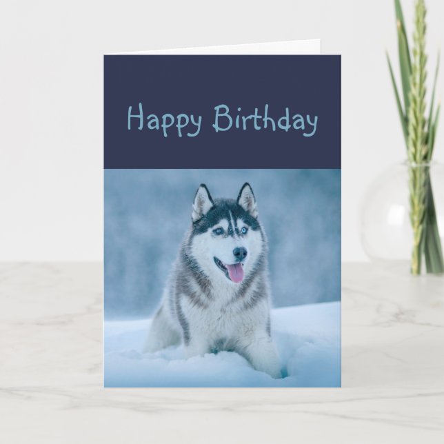 Happy Birthday Custom Name Cold Weather Humor  Card (Front)