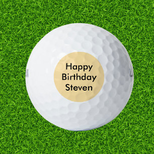 Happy Birthday Custom Name Golf Balls