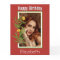 Happy Birthday Custom Photo Orange Border