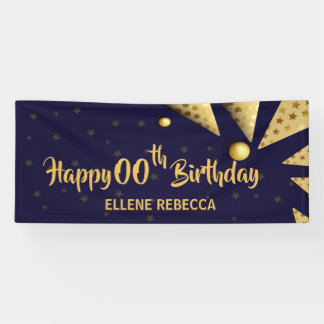 Happy Birthday - Custom YEAR Personalized Banner