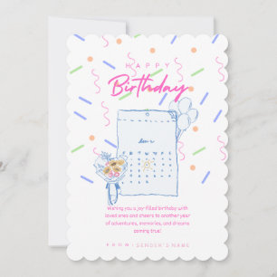 Happy Birthday Customizable Digital Holiday Card