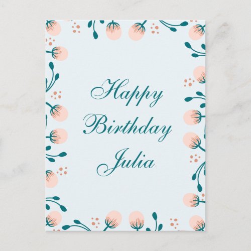 Happy birthday Customizable Standard Postcard