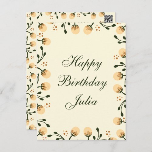 Happy birthday Customizable Standard Postcard