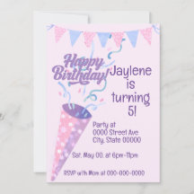 Happy Birthday Customize-able Invite