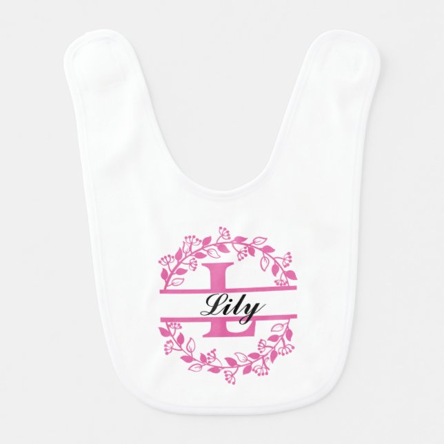 Happy Birthday Customize Baby Bib (Front)