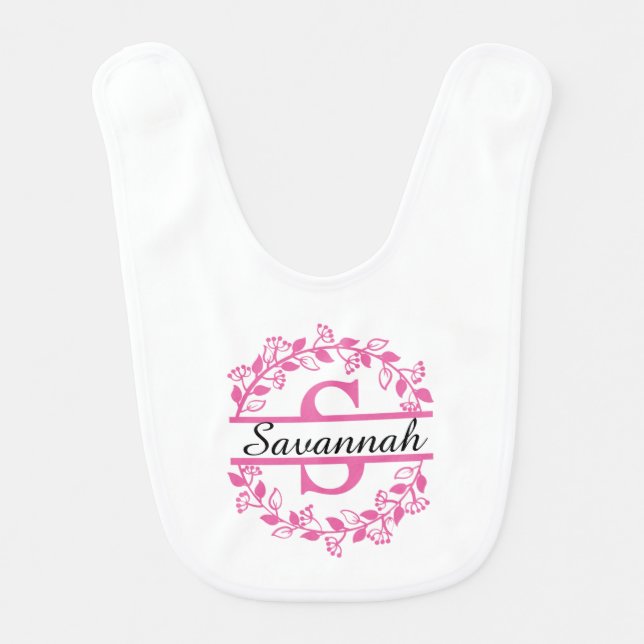 Happy Birthday Customize Baby Bib (Front)
