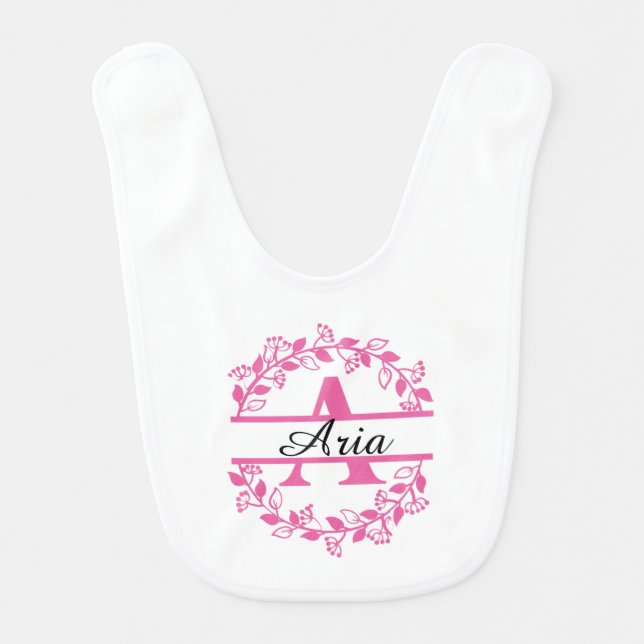 Happy Birthday Customize Baby Bib (Front)