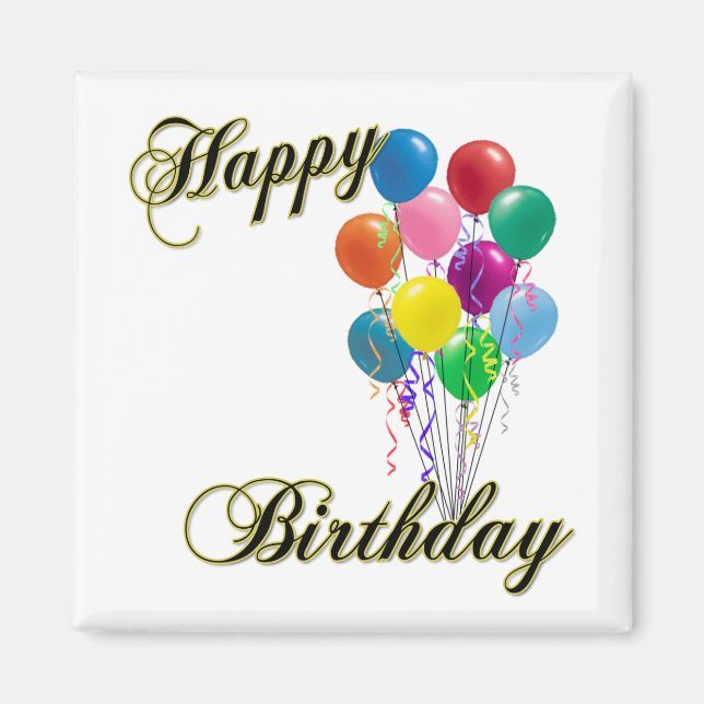 Happy Birthday - Customize Magnet (Front)