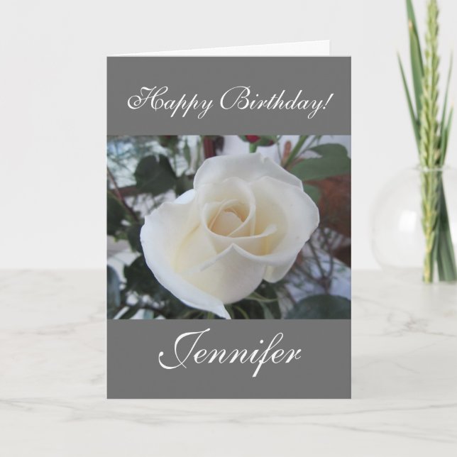 Happy Birthday/Customize Name Card (Front)