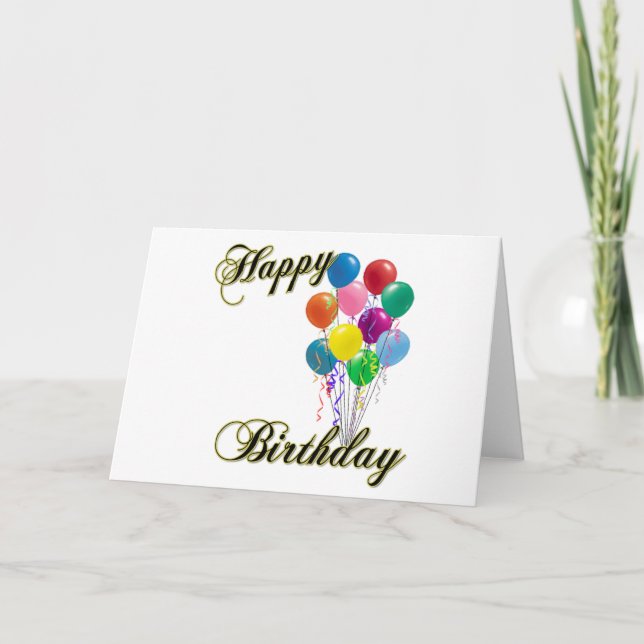Happy Birthday - Customized Birthday Card (Front)