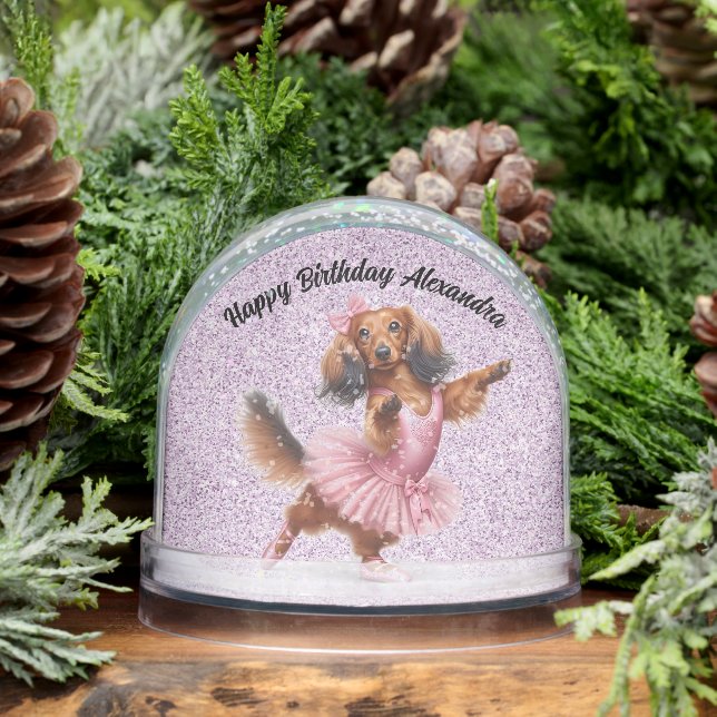 Happy Birthday Customized Child's Snow Globe (Winter)