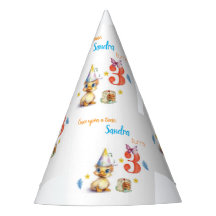 Happy Birthday Cute Chick Cake Paper Hat