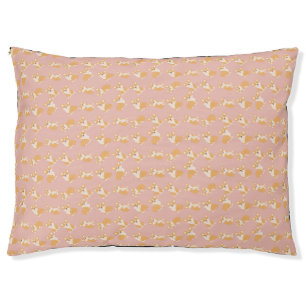 Happy Birthday Cute Corgi Pattern for Dog Lover Pet Bed