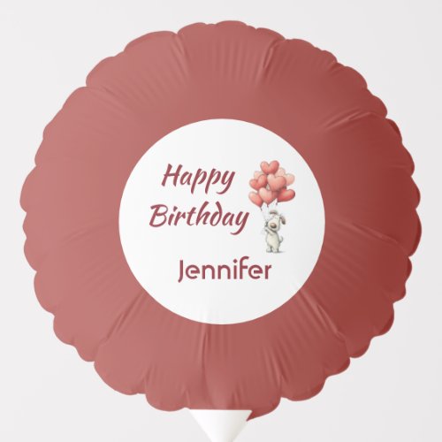Happy Birthday Cute Dog Balloons