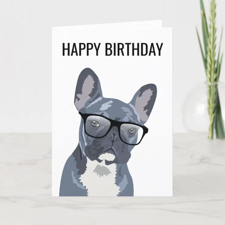 happy birthday bulldog card