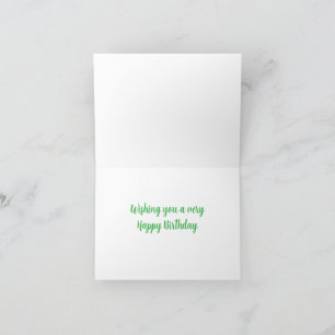 Happy Birthday Cute Dog Folded Greeting Card