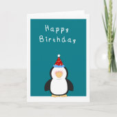 Happy Birthday Cute penguin Card | Zazzle