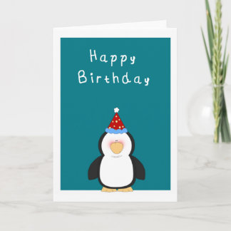 Happy Birthday Cute penguin Card