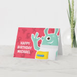 Happy Birthday | Cute Scary Monster Card<br><div class="desc">Happy Birthday | Cute Scary Monster</div>