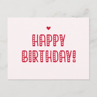 Happy Birthday! Cute Typography