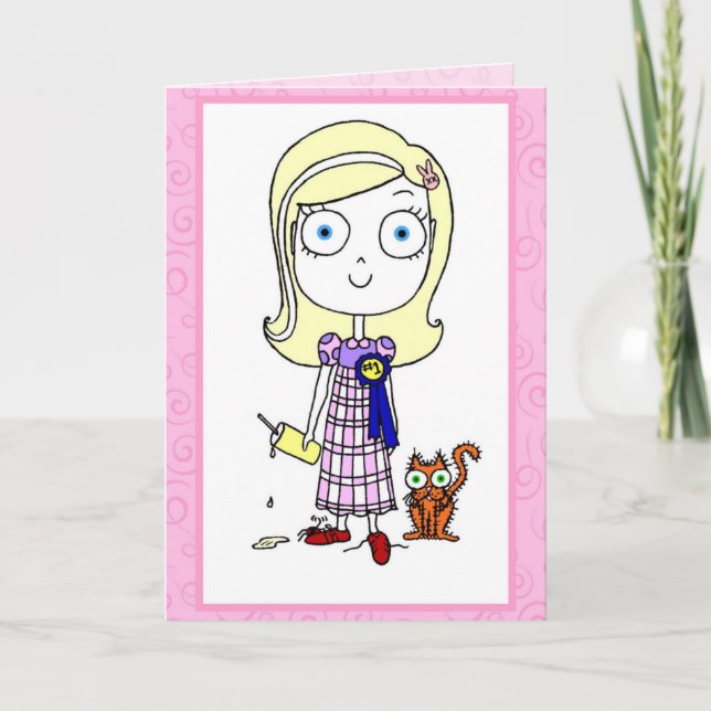 Happy Birthday, Cutie-Pie! Card (Front)