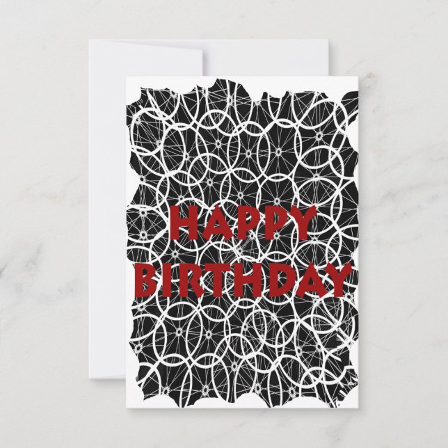 Happy Birthday Cyclist Card (Front)