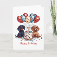 Happy Birthday Dachshund Dogs