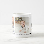 Happy Birthday Dad 3 Photo Personalized Coffee Mug (Center)